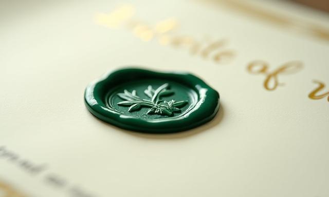 Reliable and meticulous legal documentation with wax seal